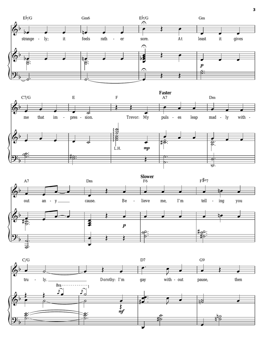 Ah! Sweet Mystery Of Life Piano, Vocal, Guitar scores gallery preview page 3