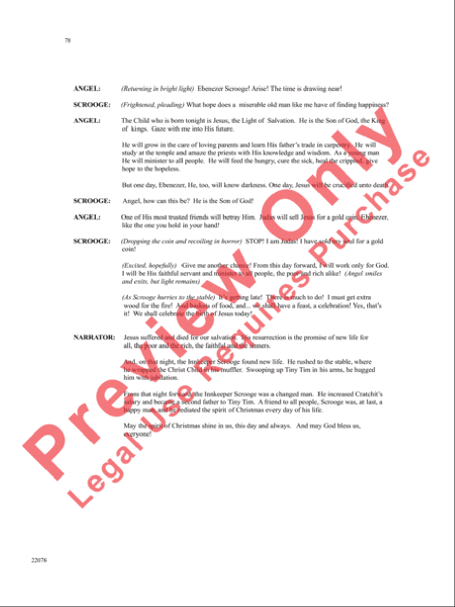 A Christmas Carol (Instrumental Parts) Choir scores gallery preview page 79