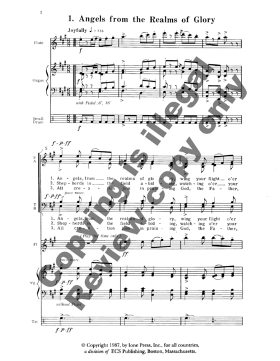 A Christmas Celebration 4-Part scores gallery preview page 11
