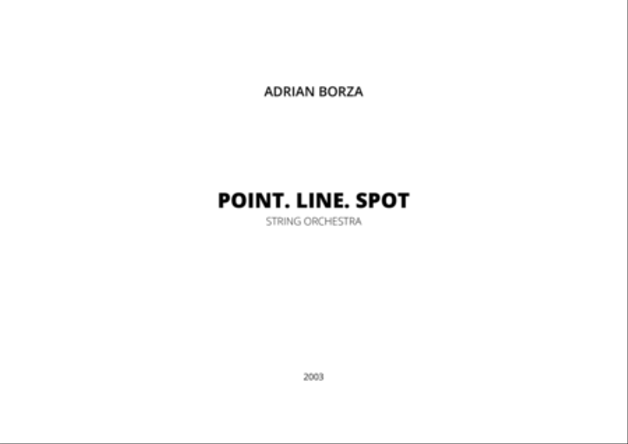 Point Line Spot (for String Orchestra) String Orchestra scores gallery preview page 2