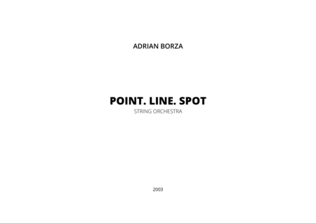 Point Line Spot (for String Orchestra) image number null