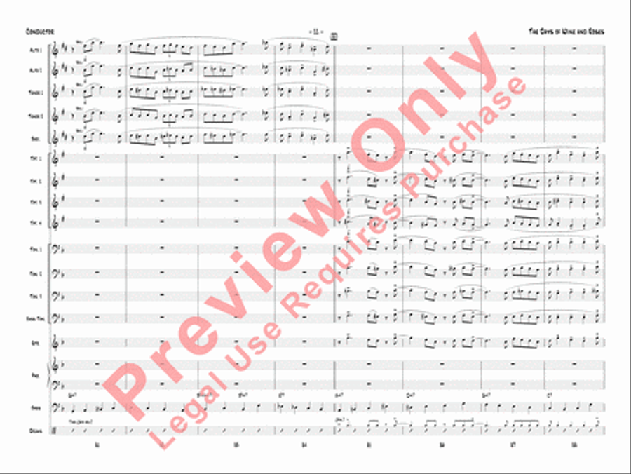 The Days of Wine and Roses Jazz Ensemble scores gallery preview page 14