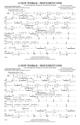 A New World---Movement One: Auxiliary Percussion