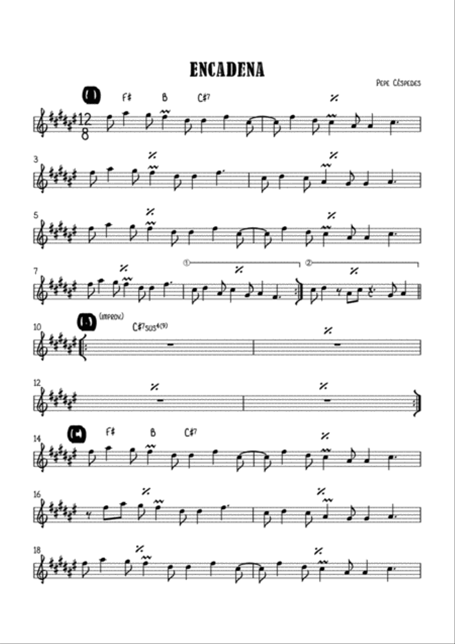 Encadena Jazz Ensemble scores gallery preview page 2