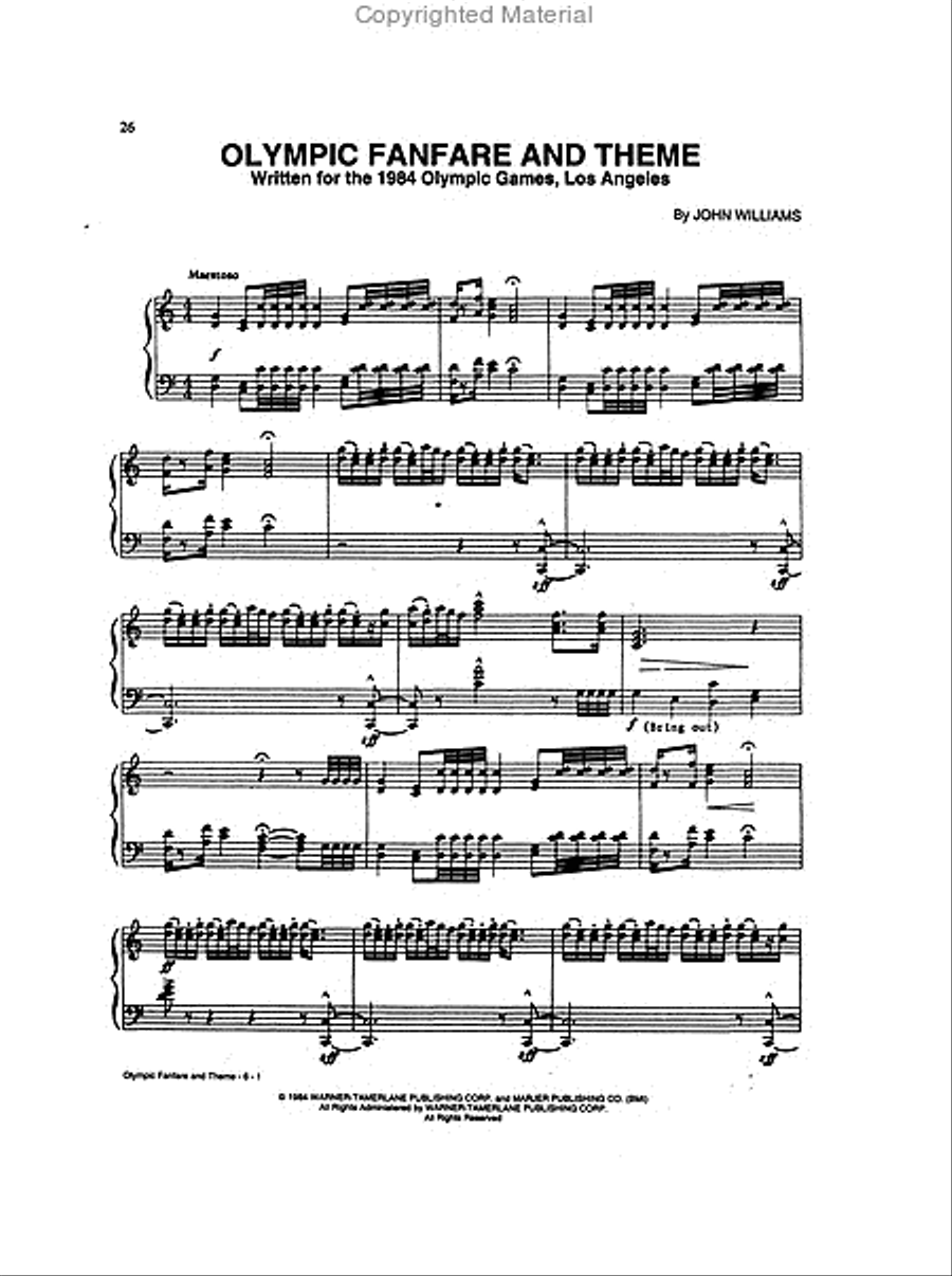 John Williams – Greatest Hits 1969-1999 Piano Solo scores gallery preview page 7