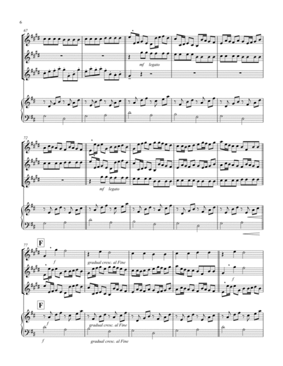 Canon in D (Pachelbel) (D) (Trumpet Trio, Keyboard)