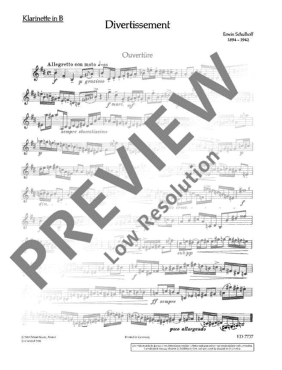 Divertissement Bassoon scores gallery preview page 9