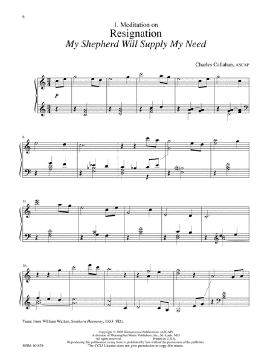 In Communion 40 Hymntune Meditations for Organ, Piano, or Keyboard image number null