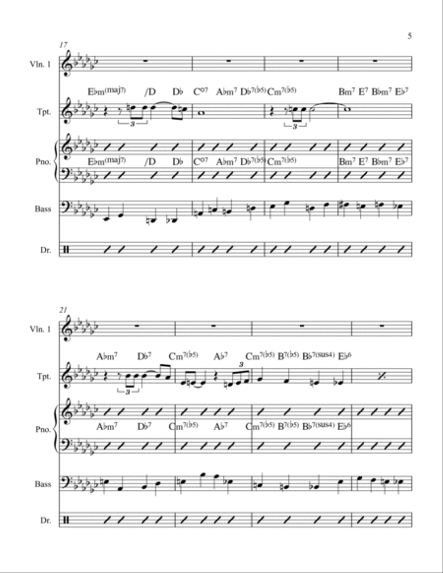 'Round Midnight Small Ensemble scores gallery preview page 5