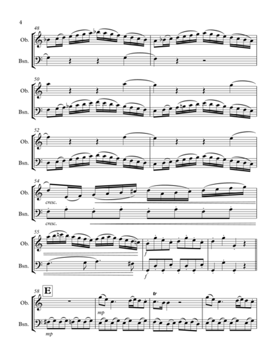 Mozart Sonata No.15 (Allegro): Oboe & Bassoon Duet image number null