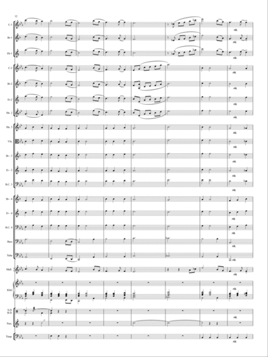 Brandon Bay Concert Band scores gallery preview page 11