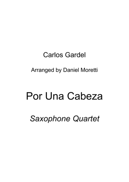 Por una cabeza - Saxophone Quartet image number null