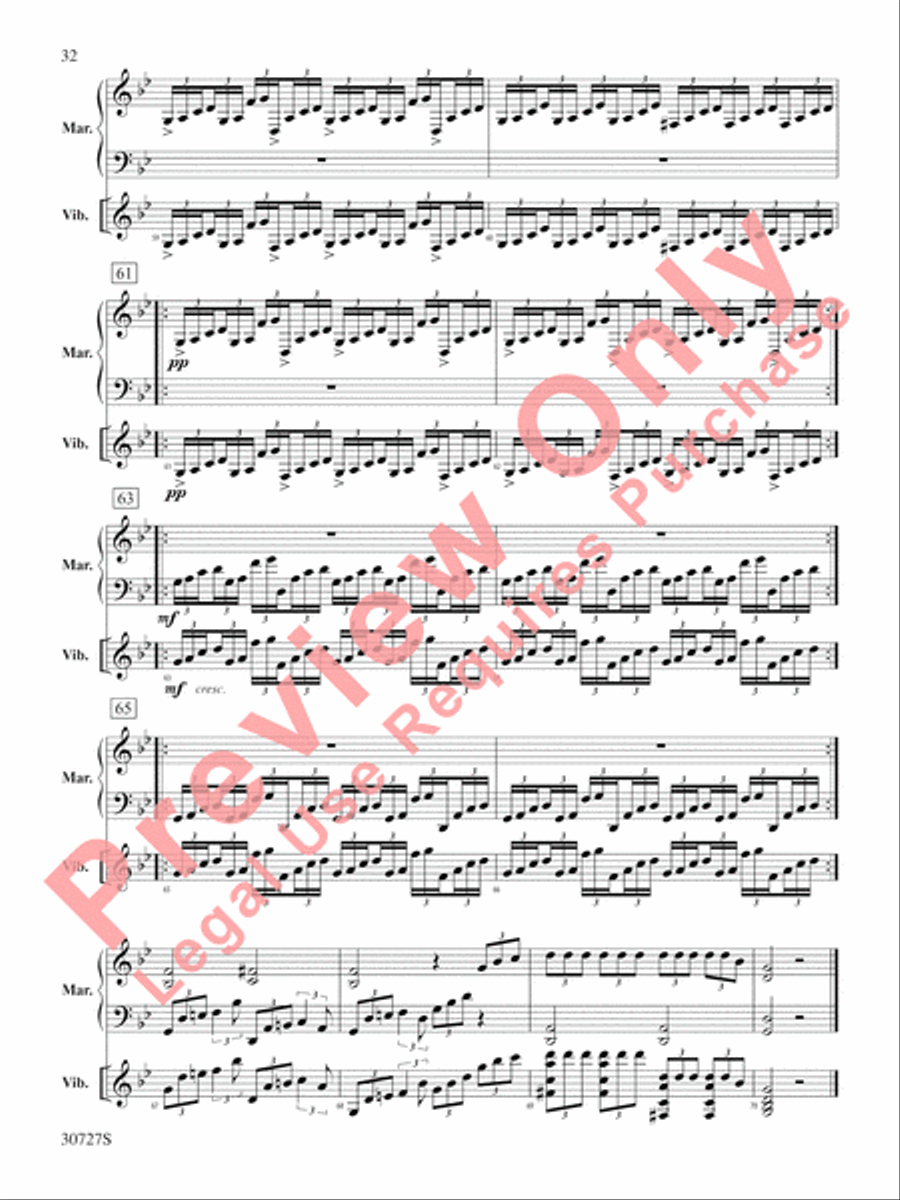 The Gershwin Mallet Collection Percussion scores gallery preview page 33