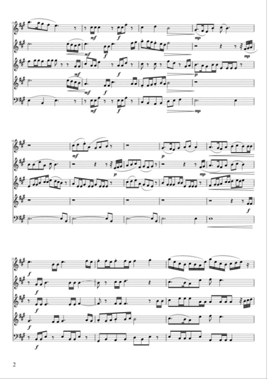 The Lamb Woodwind Quintet scores gallery preview page 2