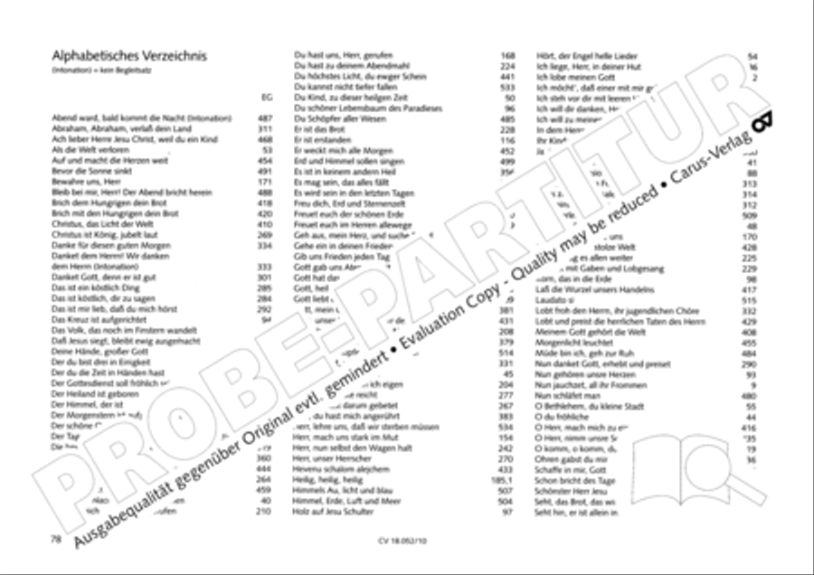 Esslinger Orgelbuch, Bd. I: Intonationen