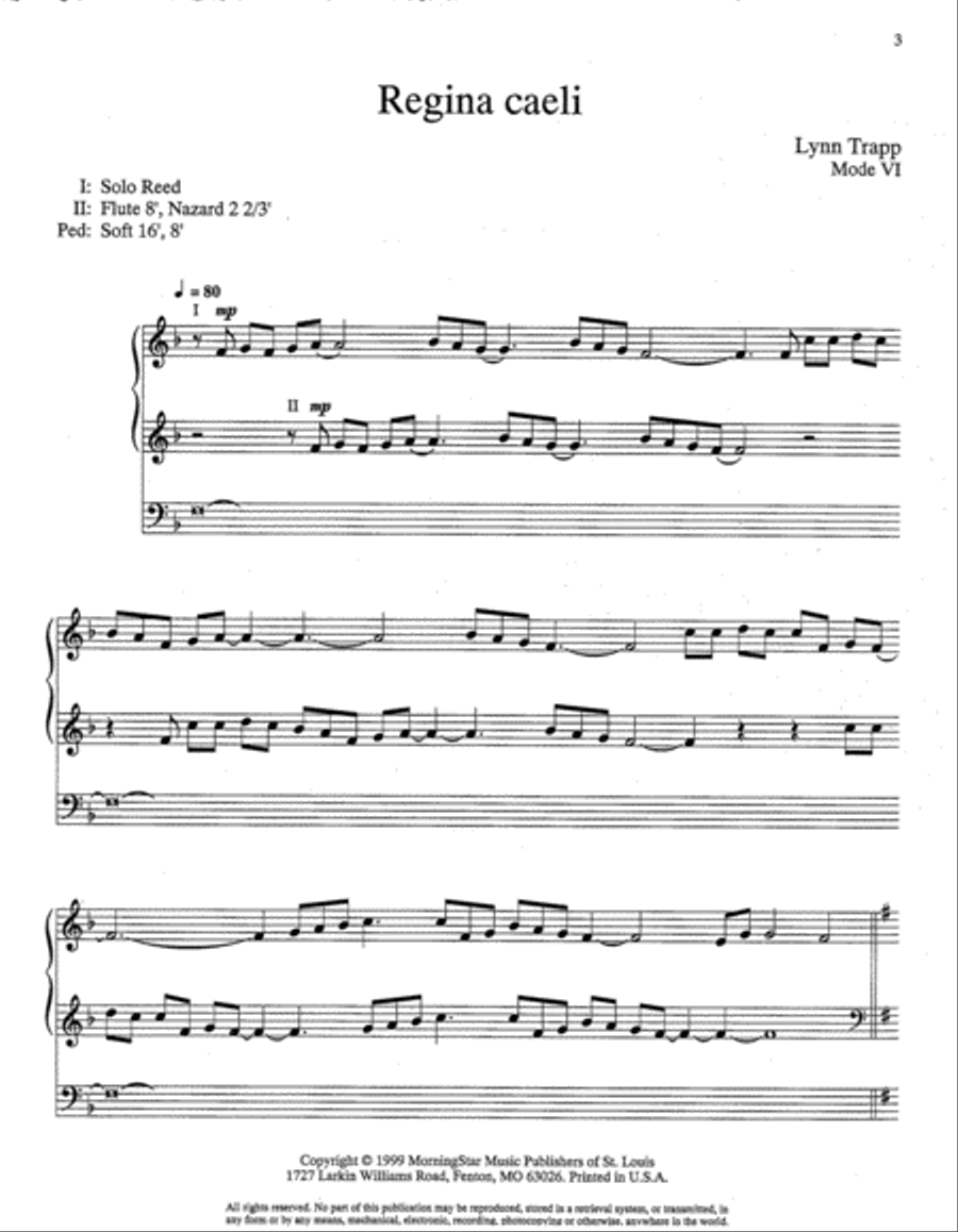 Three Plainchants for Organ, Set 2 Organ scores gallery preview page 2