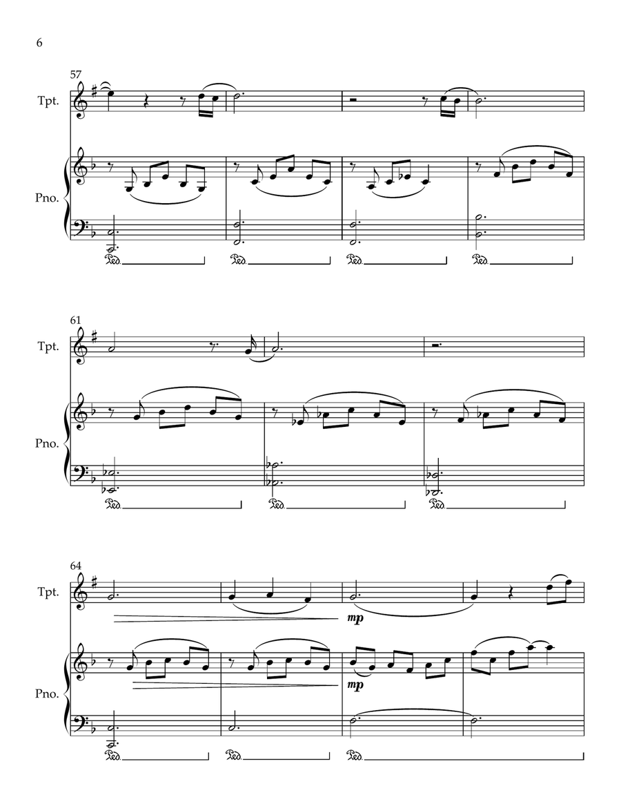 Cavatina Cavatina B-Flat Trumpet scores gallery preview page 6