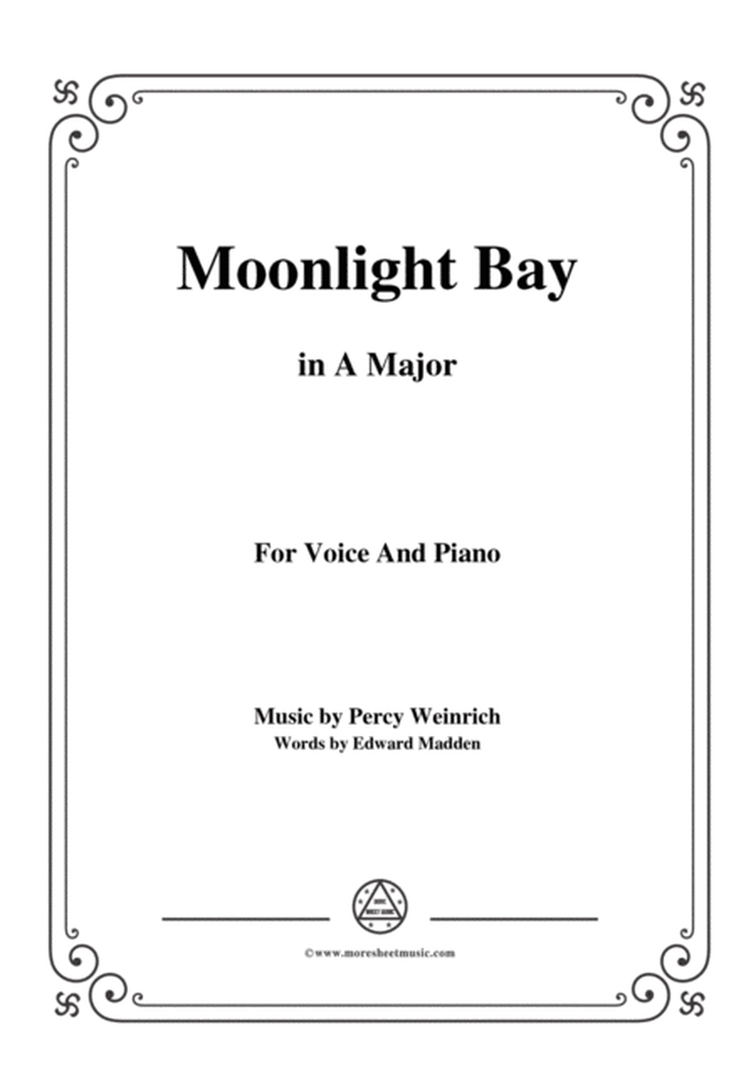 Percy Wenrich-Moonlight Bay,in A Major,for Voice and Piano image number null
