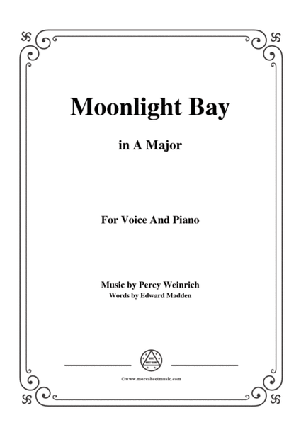 Percy Wenrich-Moonlight Bay,in A Major,for Voice and Piano image number null