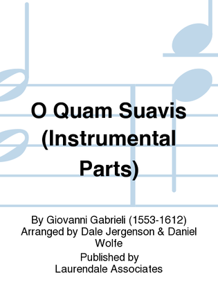 O Quam Suavis (Instrumental Parts)