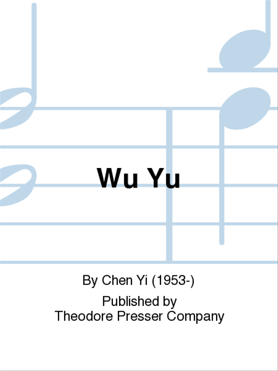 Wu Yu Chamber Music scores gallery preview page 1