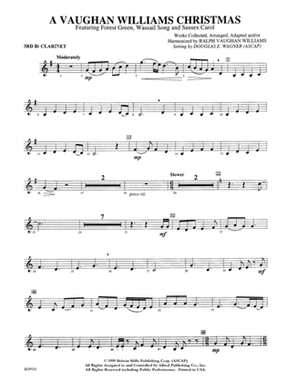 A Vaughan Williams Christmas: 3rd B-flat Clarinet