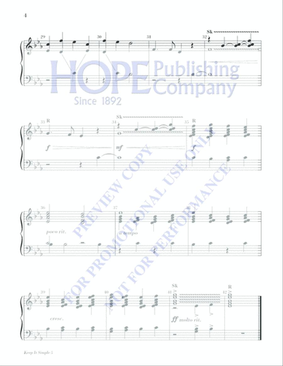 Keep It Simple 5 (Christmas Sacred and Secular) 2-Octaves scores gallery preview page 6