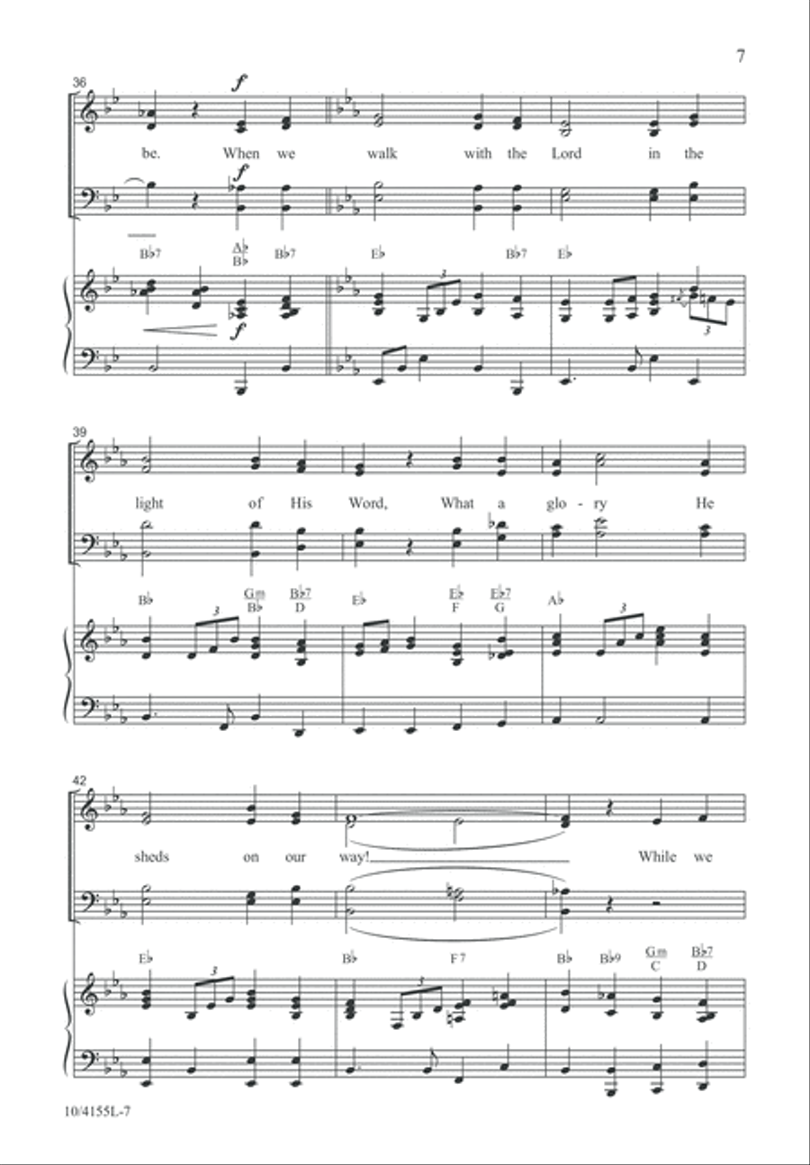 A Closer Walk with Thee 4-Part scores gallery preview page 7
