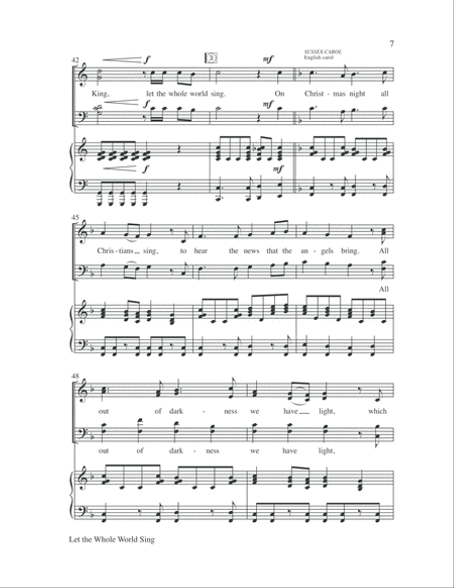 Let the Whole World Sing 4-Part scores gallery preview page 11