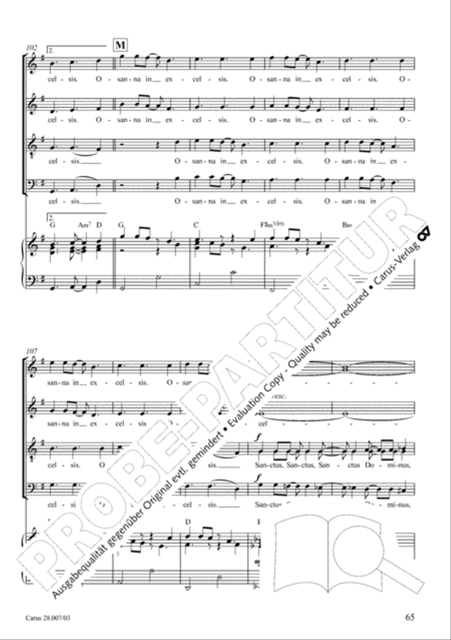 Missa latina 4-Part scores gallery preview page 66