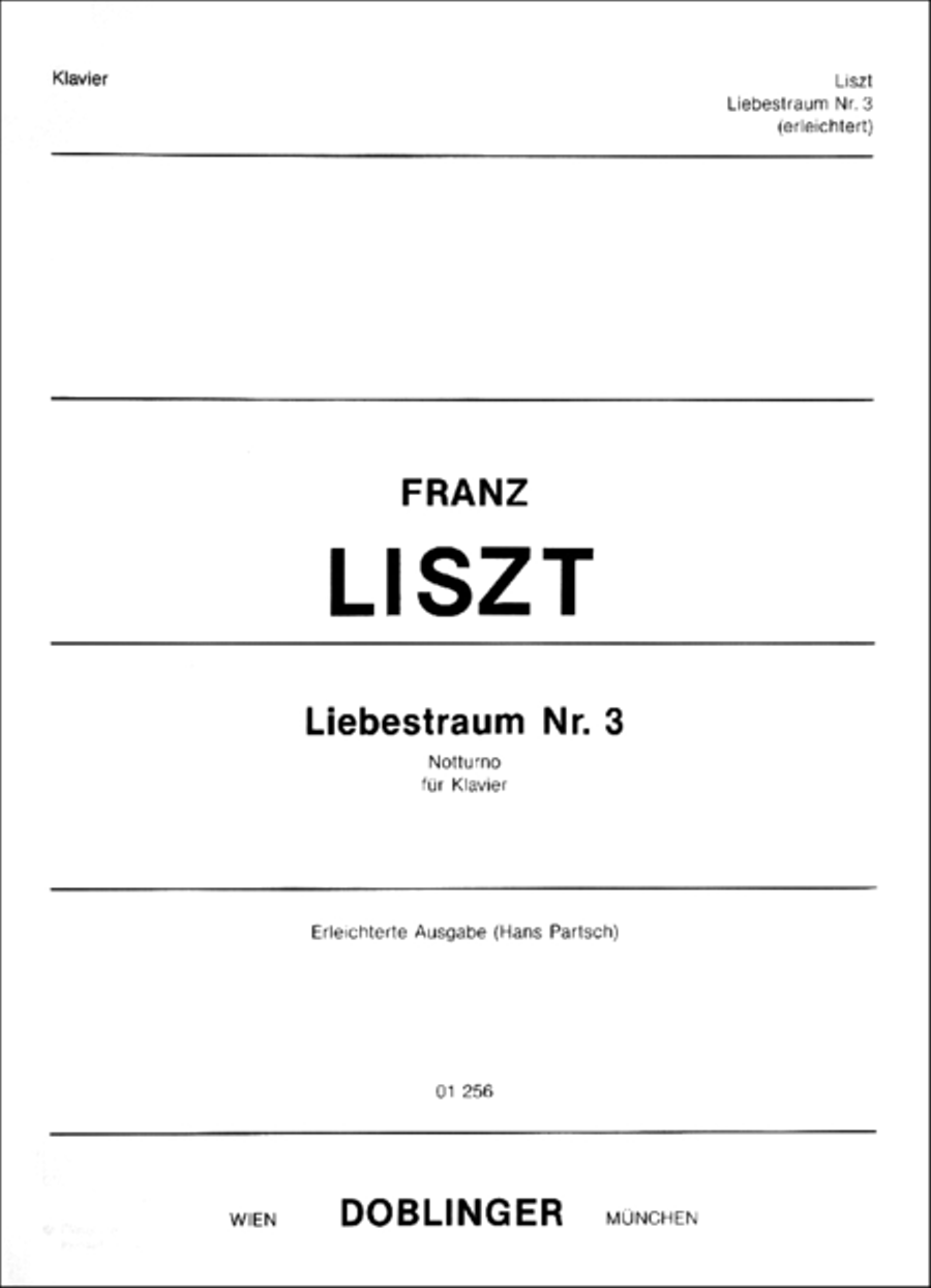 Liebestraum Nr. 3 Piano Solo scores gallery preview page 1