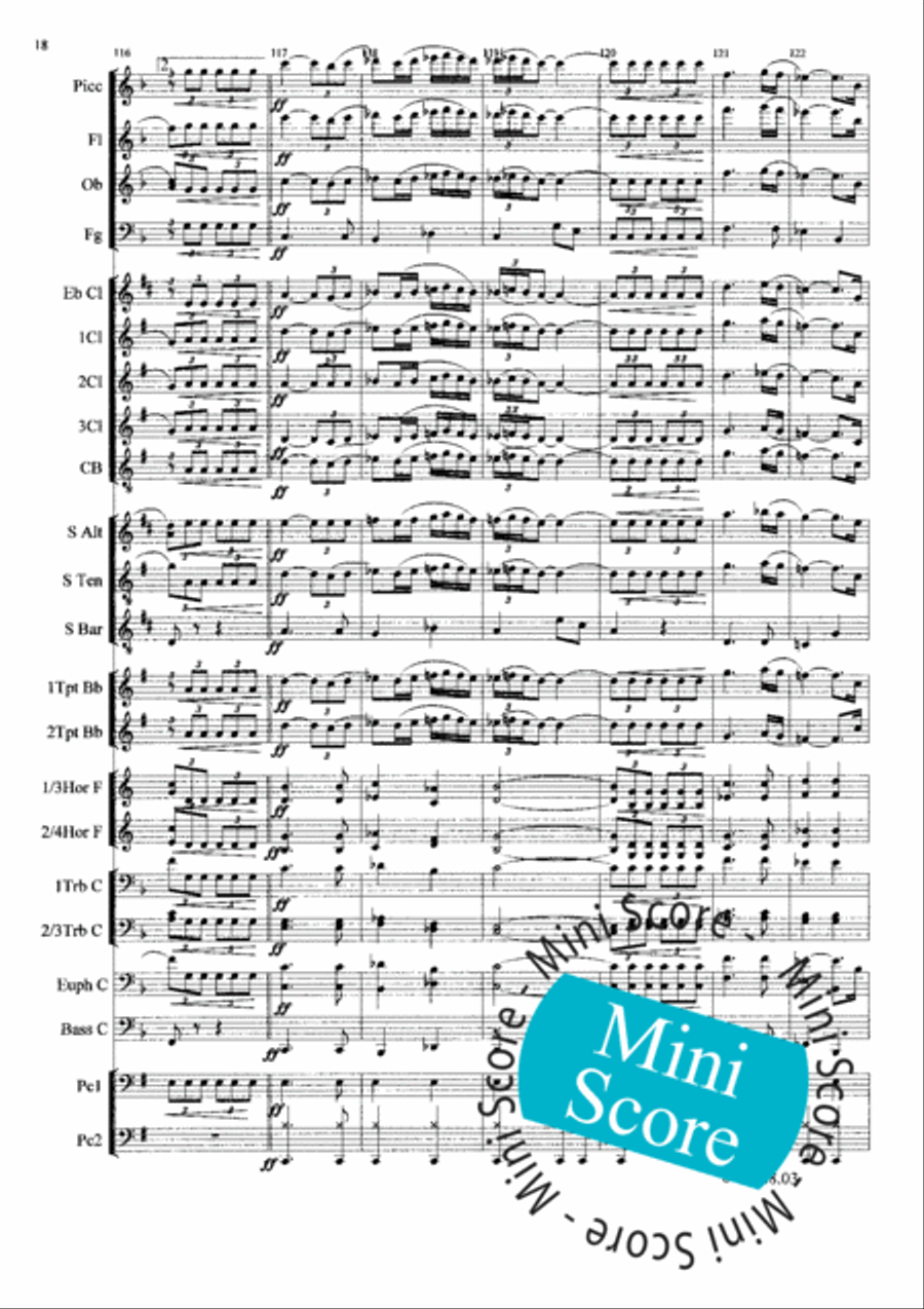 Al Centenario Concert Band scores gallery preview page 22