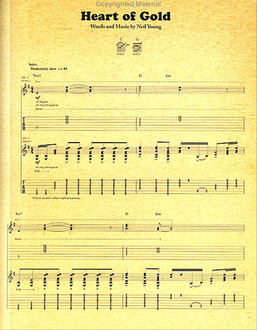 Neil Young - Harvest Electric Guitar scores gallery preview page 3