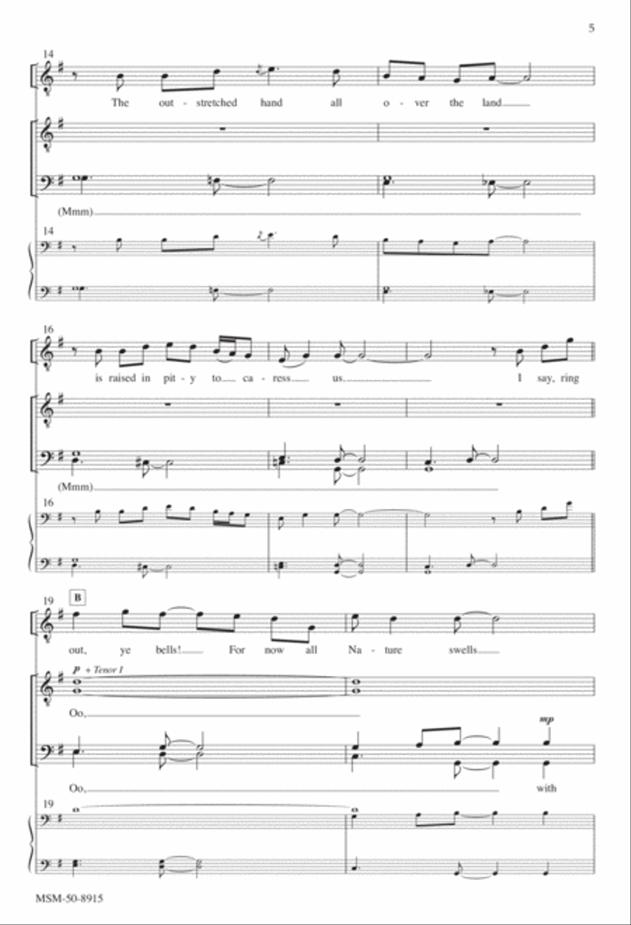 Ring Out, Ye Bells TTBB scores gallery preview page 4