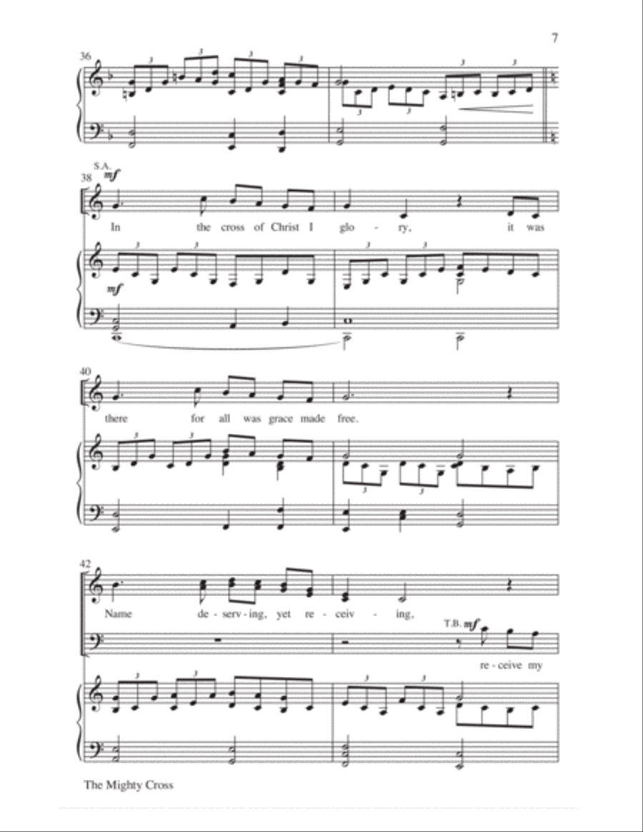 The Mighty Cross 4-Part scores gallery preview page 8