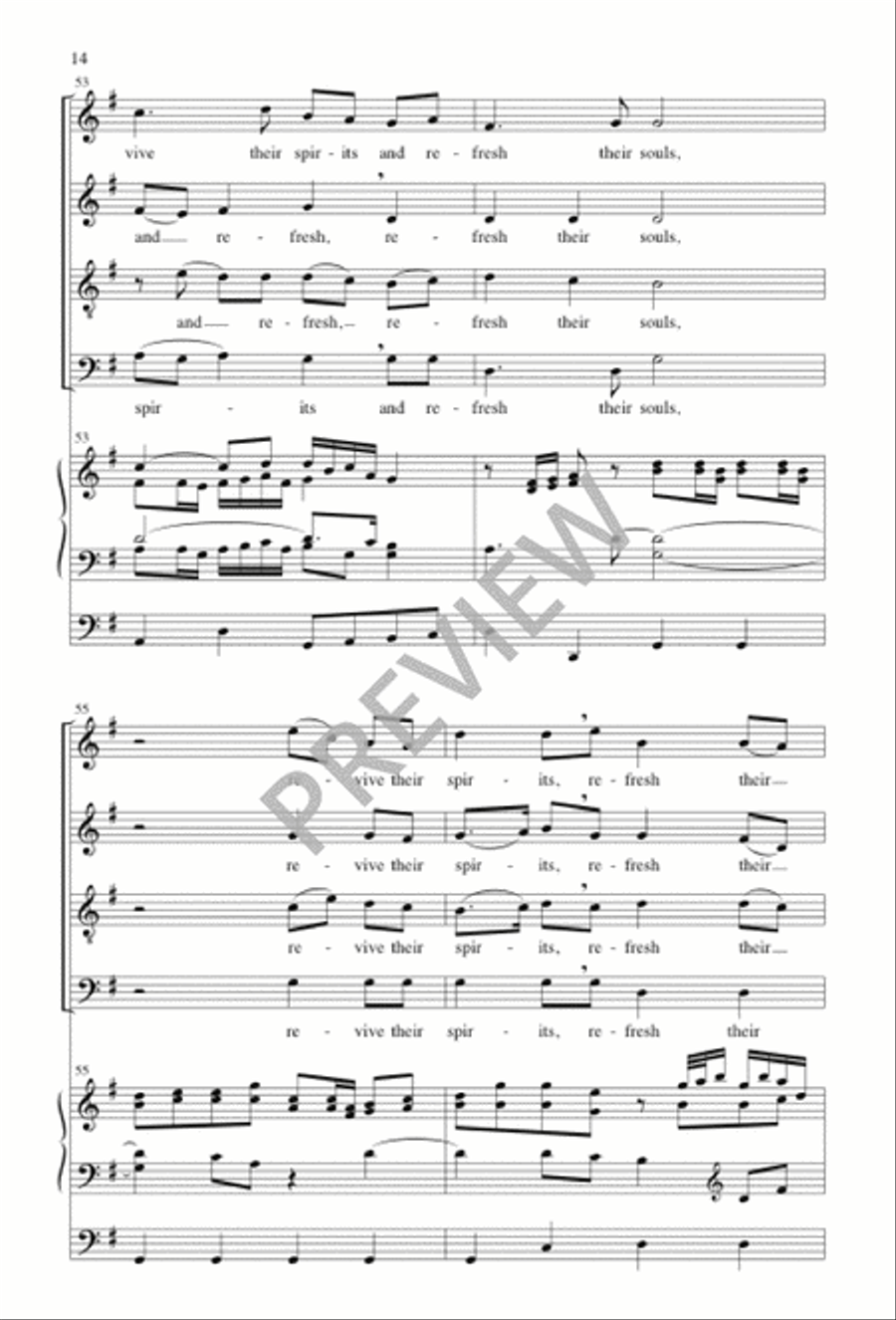 Sheep May Safely Graze 4-Part scores gallery preview page 15