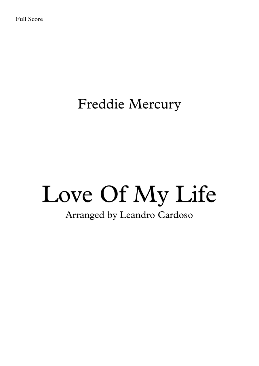 Love Of My Life Brass Quintet scores gallery preview page 1