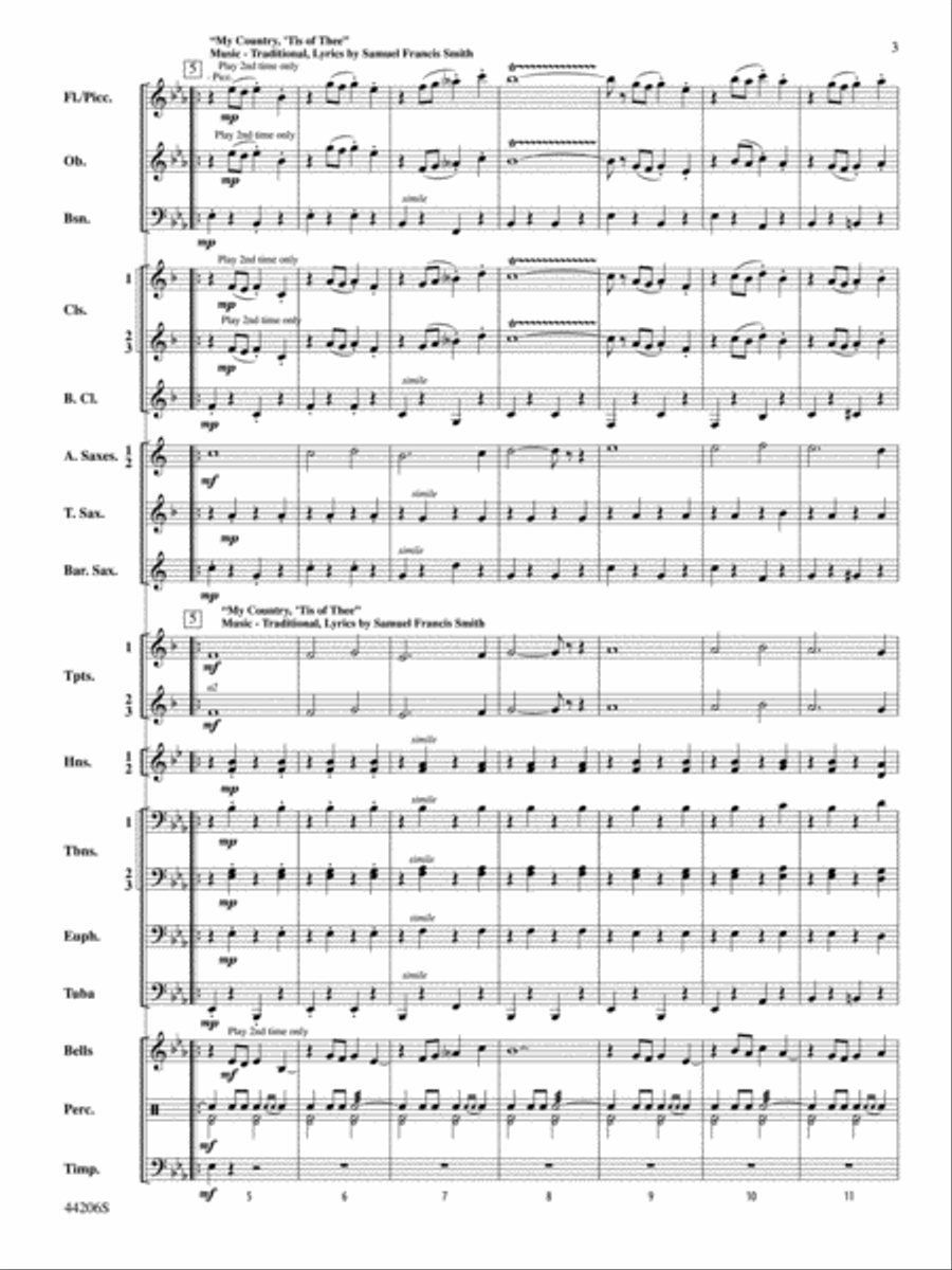 March America: Score March America: Score Concert Band scores gallery preview page 3