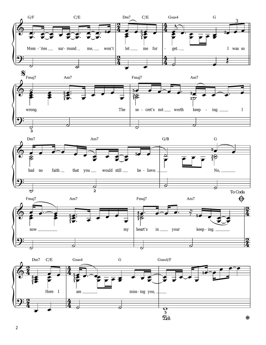 Missing You Voice scores gallery preview page 2