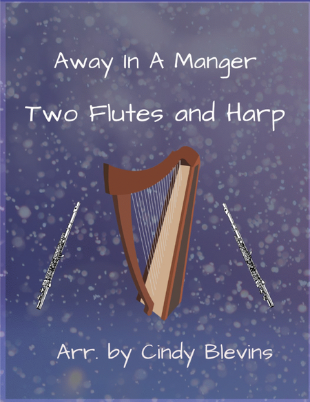 Away In A Manger, Two Flutes and Harp image number null