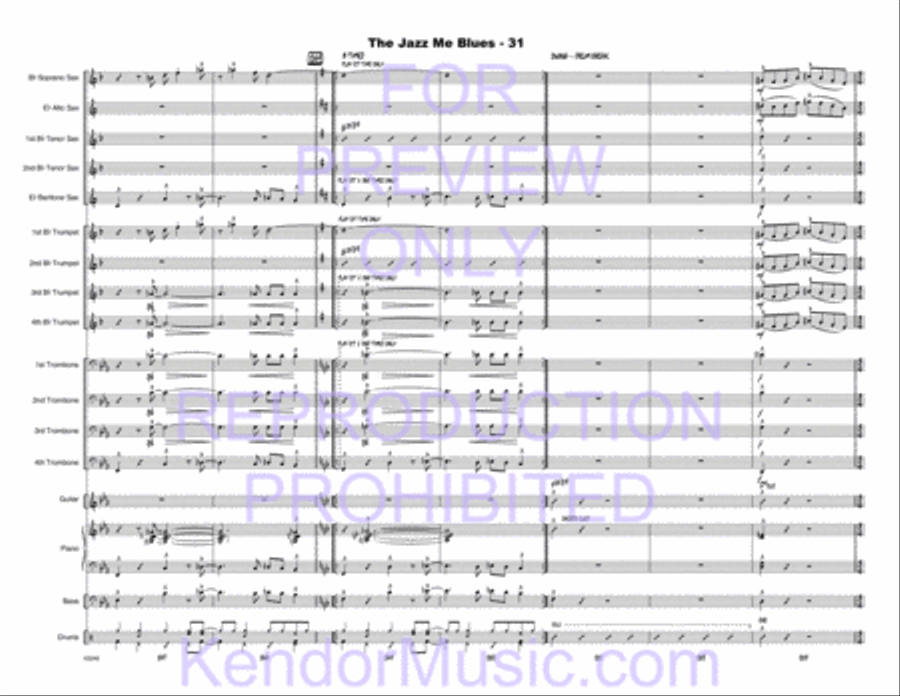 Jazz Me Blues, The Jazz Me Blues, The Choir scores gallery preview page 64