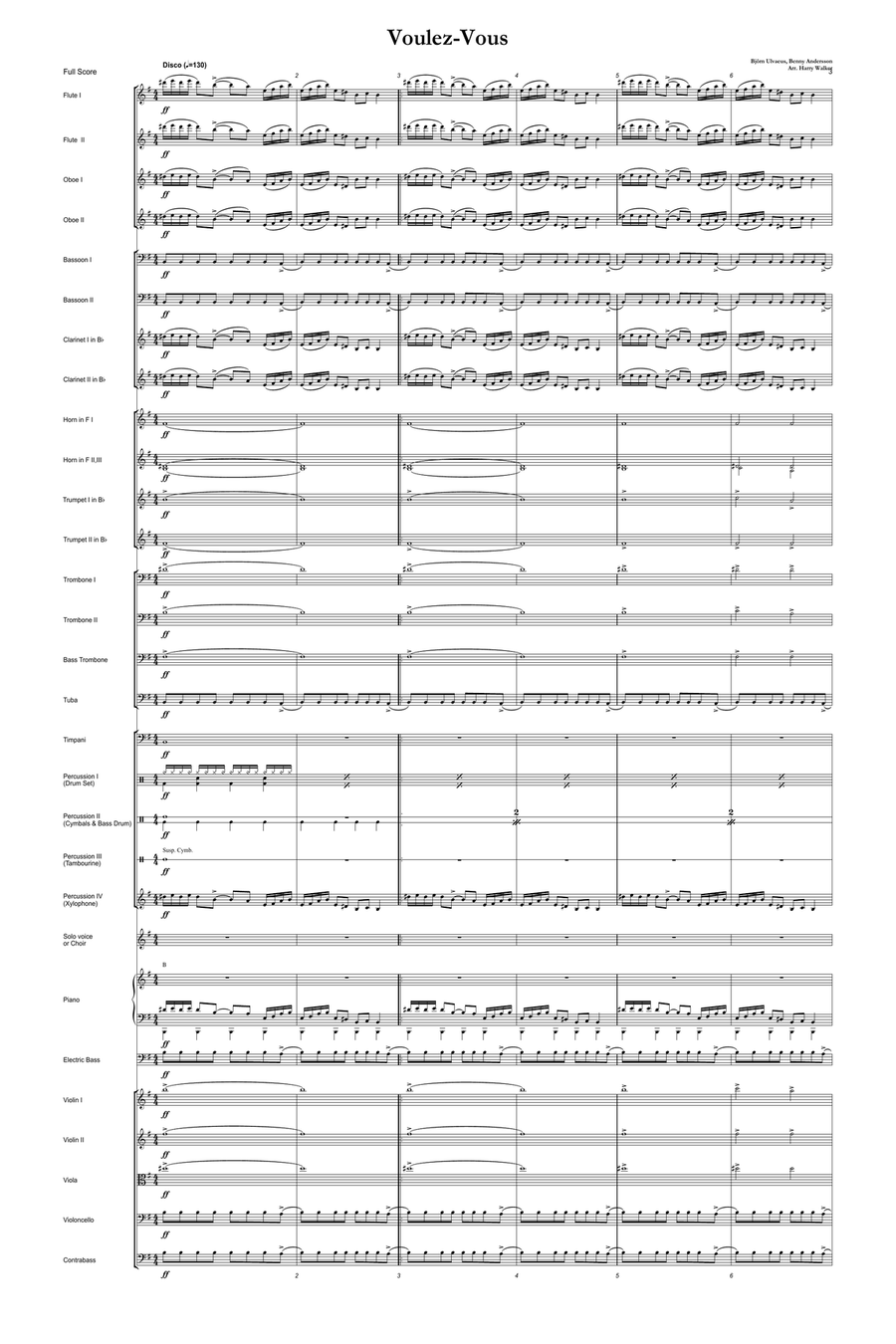 Voulez-Vous Full Orchestra scores gallery preview page 4