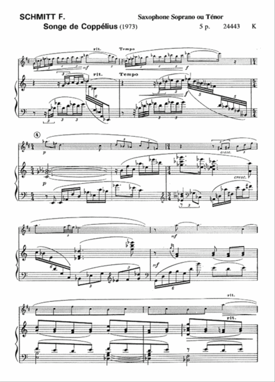 Songe De Coppelius Songe De Coppelius Piano Accompaniment scores gallery preview page 2