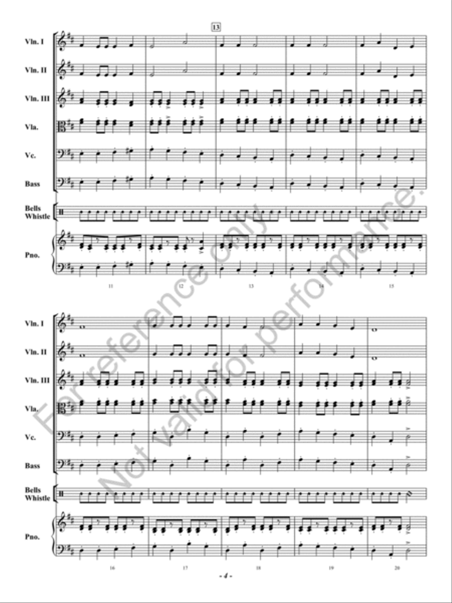 Santa's Wild Ride String Orchestra scores gallery preview page 5