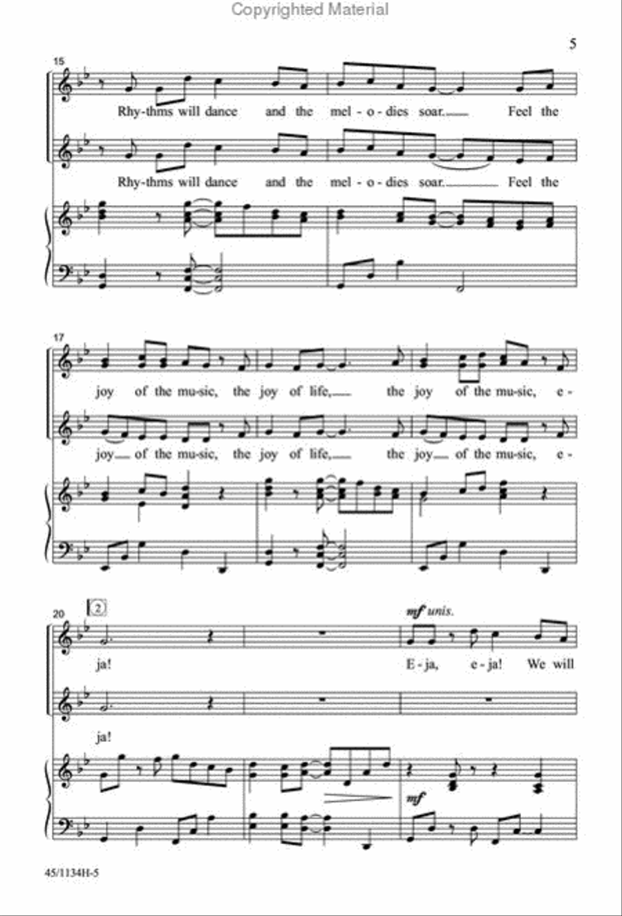 Singable Solutions for SSA Choirs SSA scores gallery preview page 4