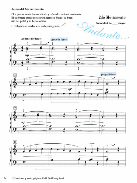 Technica e interpretacion, Nivel 4 by Nancy Faber Piano Method - Sheet Music