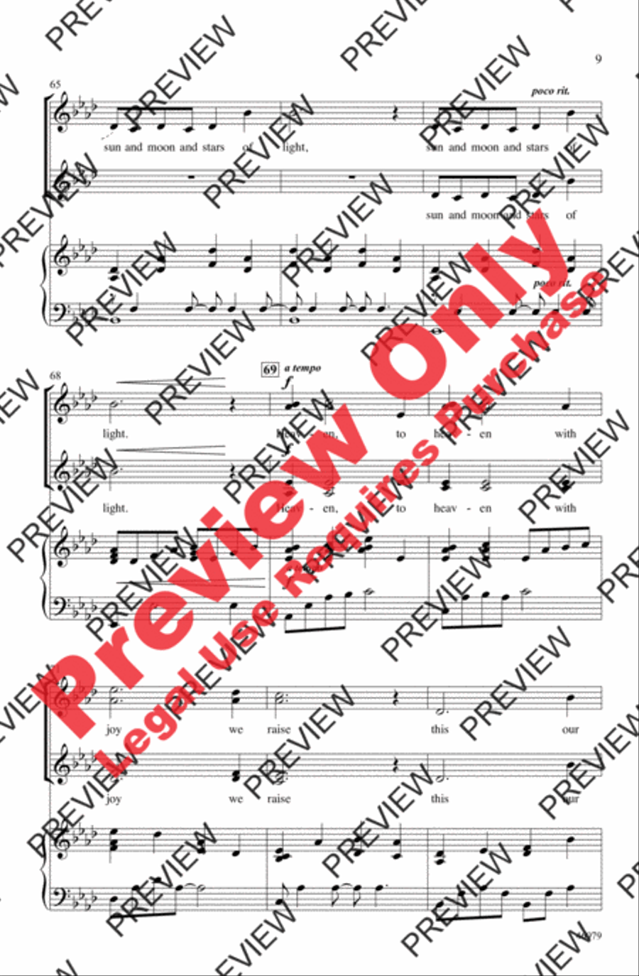 For the Beauty of the Earth Women's Choir scores gallery preview page 9