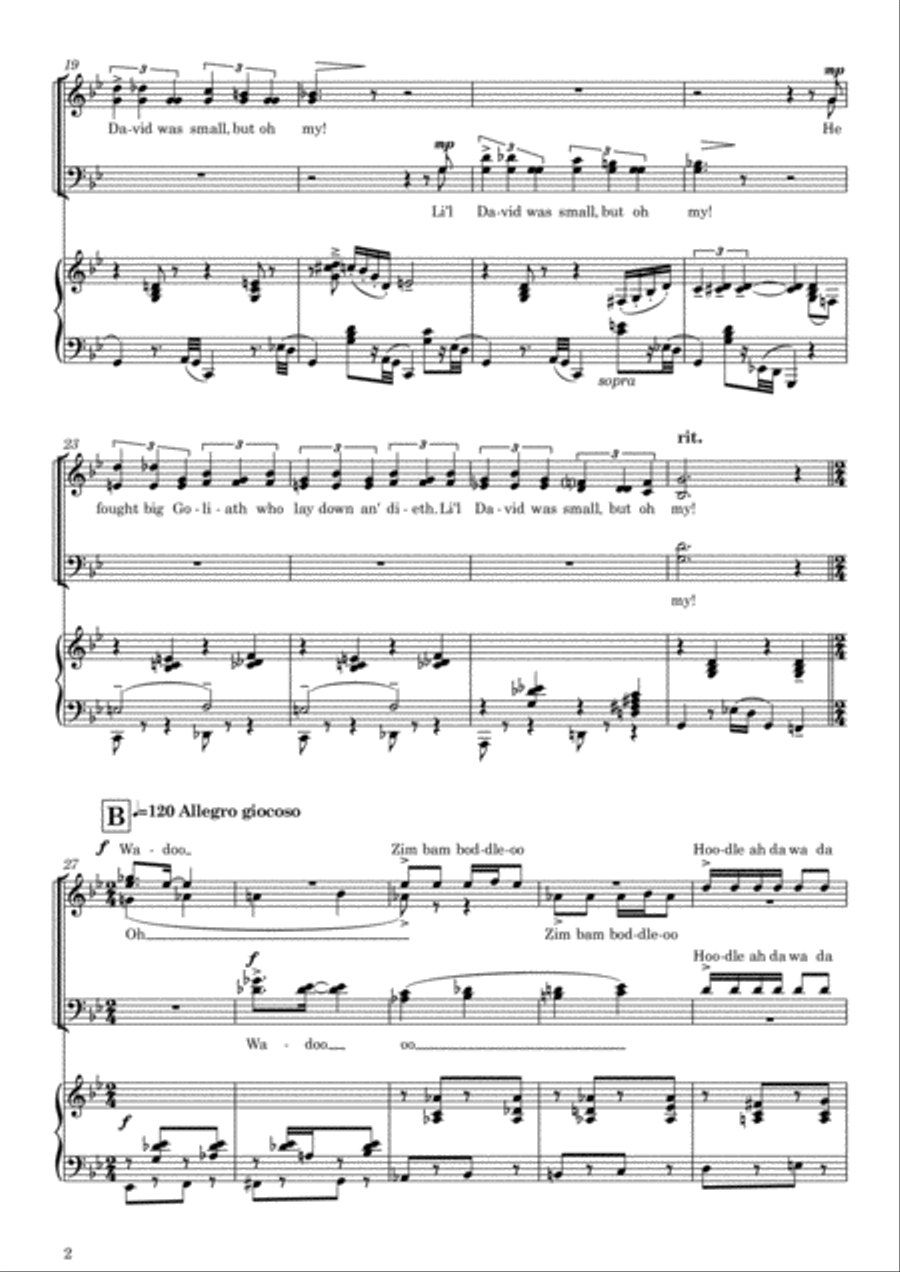 It Ain't Necessarily So from PORGY AND BESS 4-Part scores gallery preview page 2