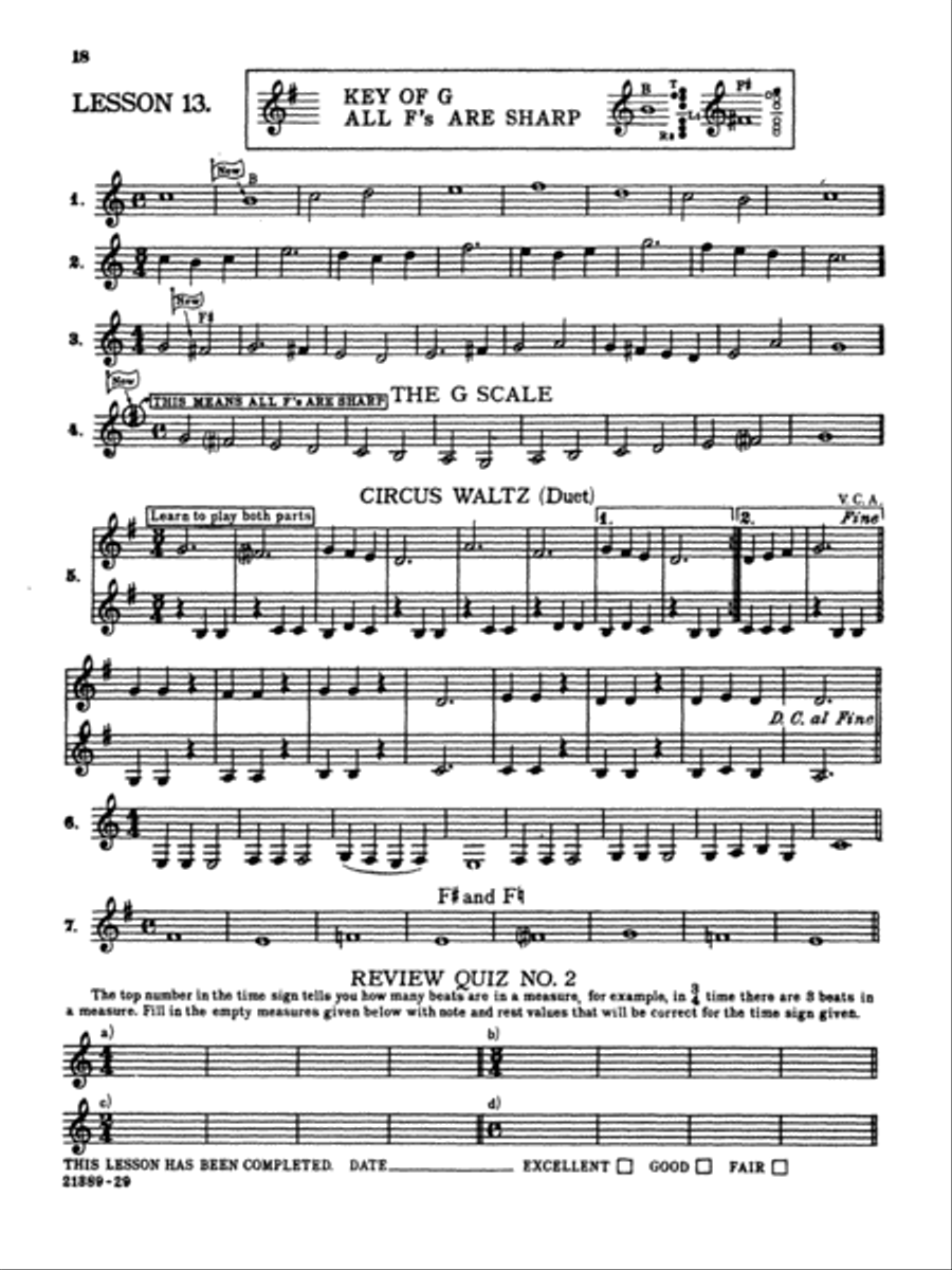 Breeze-Easy Method for Clarinet, Book 1 Clarinet scores gallery preview page 2