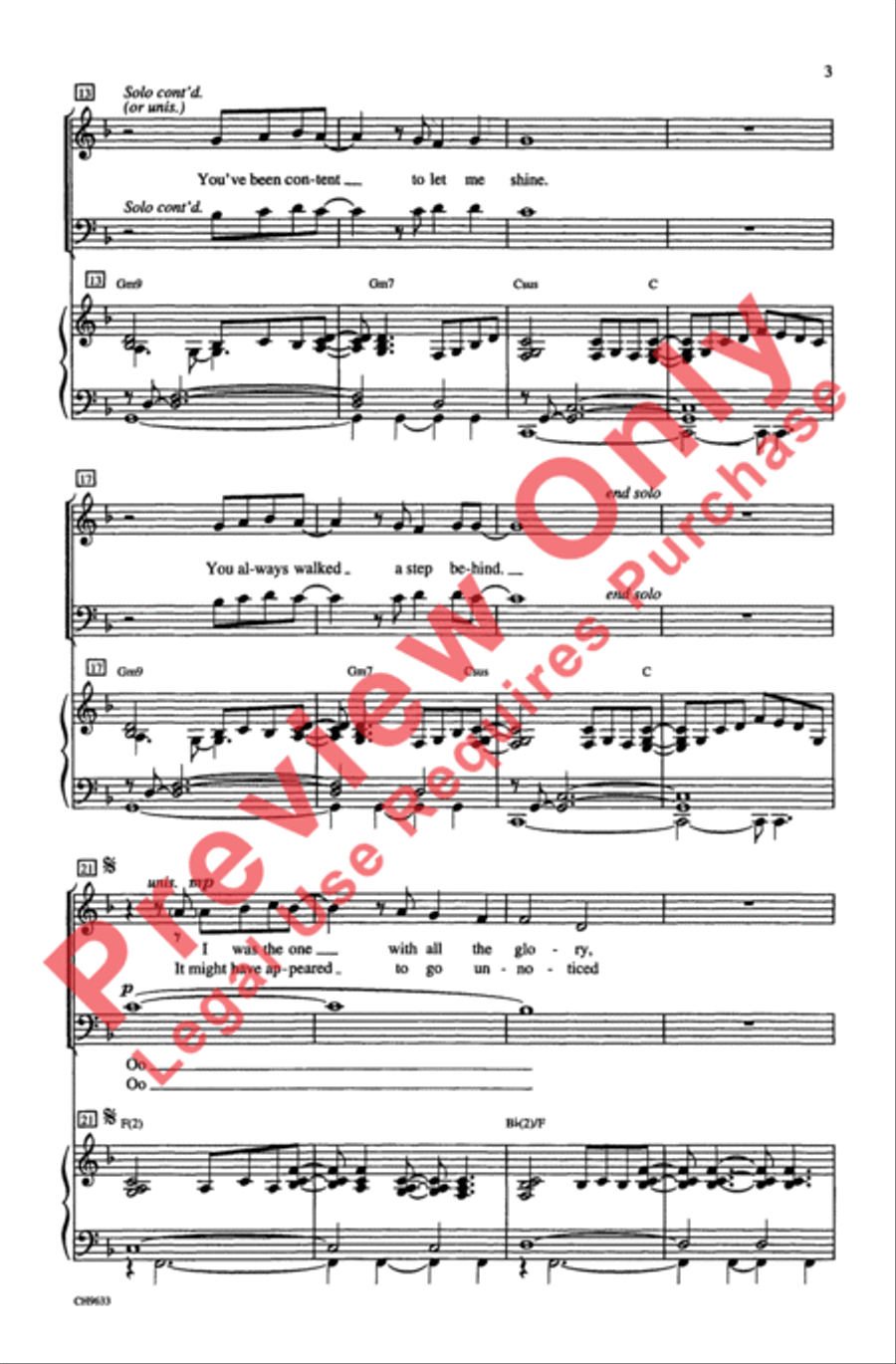 The Wind Beneath My Wings 3-Part scores gallery preview page 3